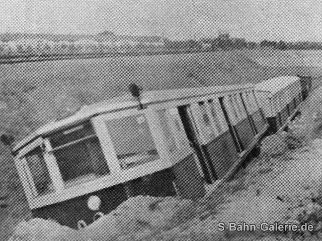 Unfall der Baureihe ET 165 im Juni 1928