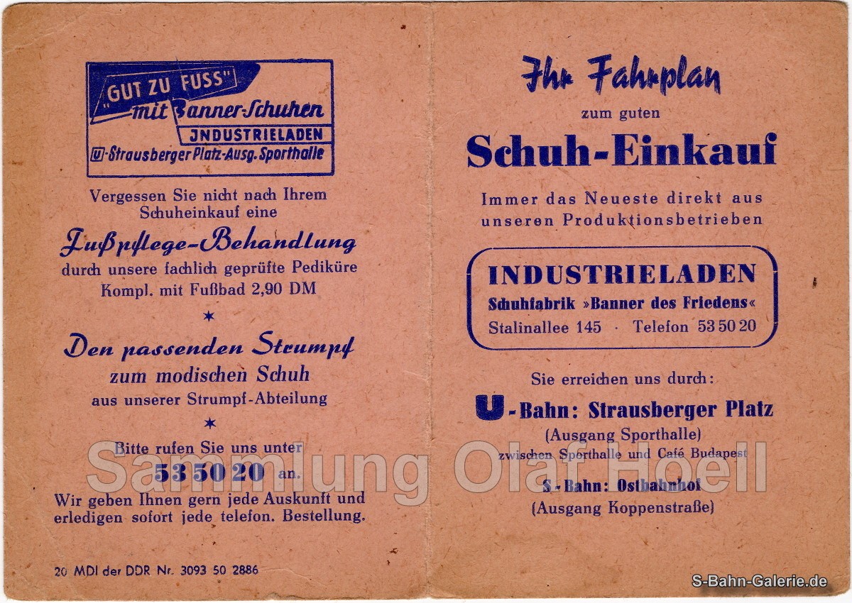 Werbung von 1950 - S-Bahn-Galerie.de Werbung von 1950 - S-Bahn-Galerie.de