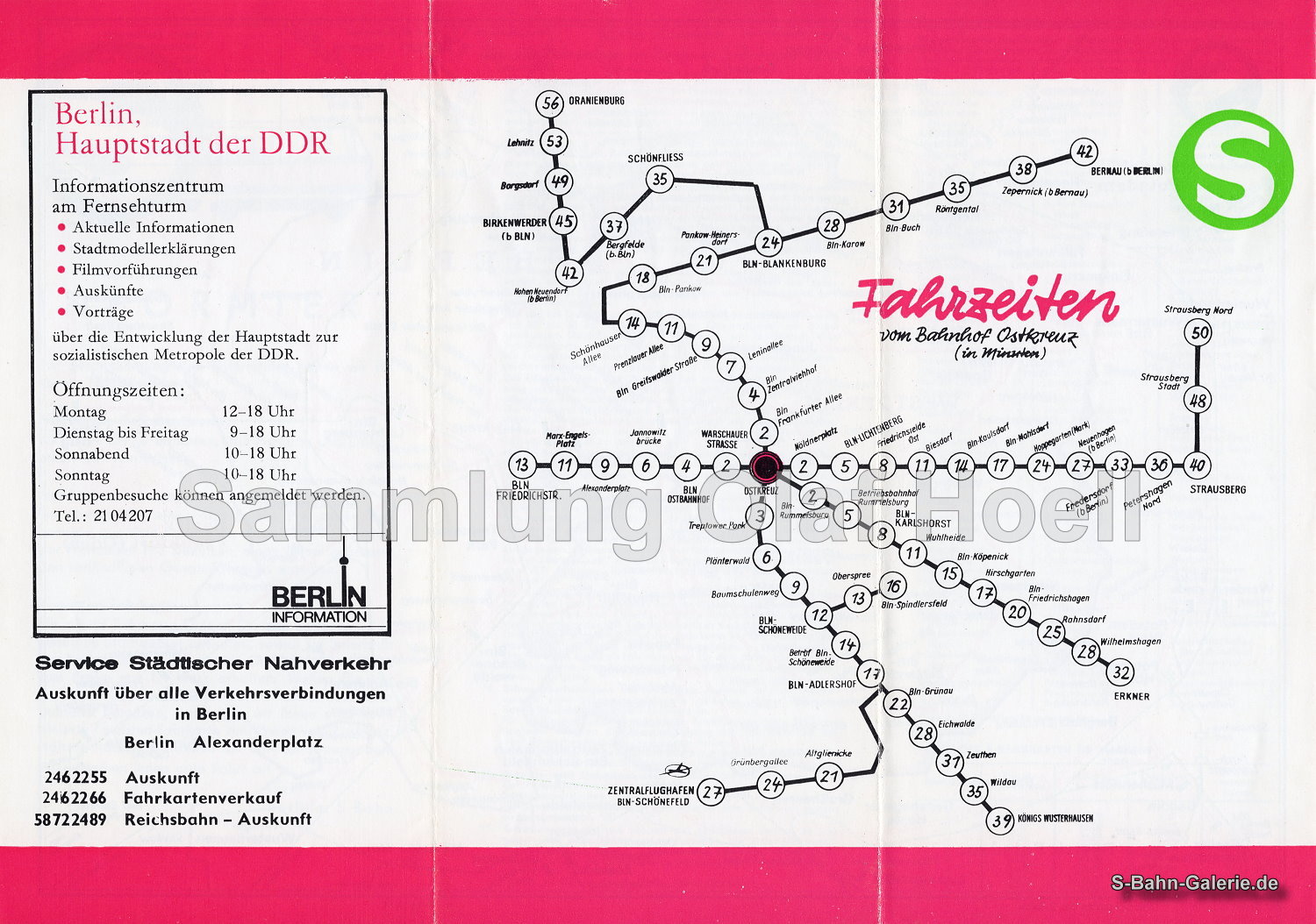 Netzplan der S-Bahn Berlin von 1974 - S-Bahn-Galerie.de Netzplan der S-Bahn Berlin von 1974 - S-Bahn-Galerie.de