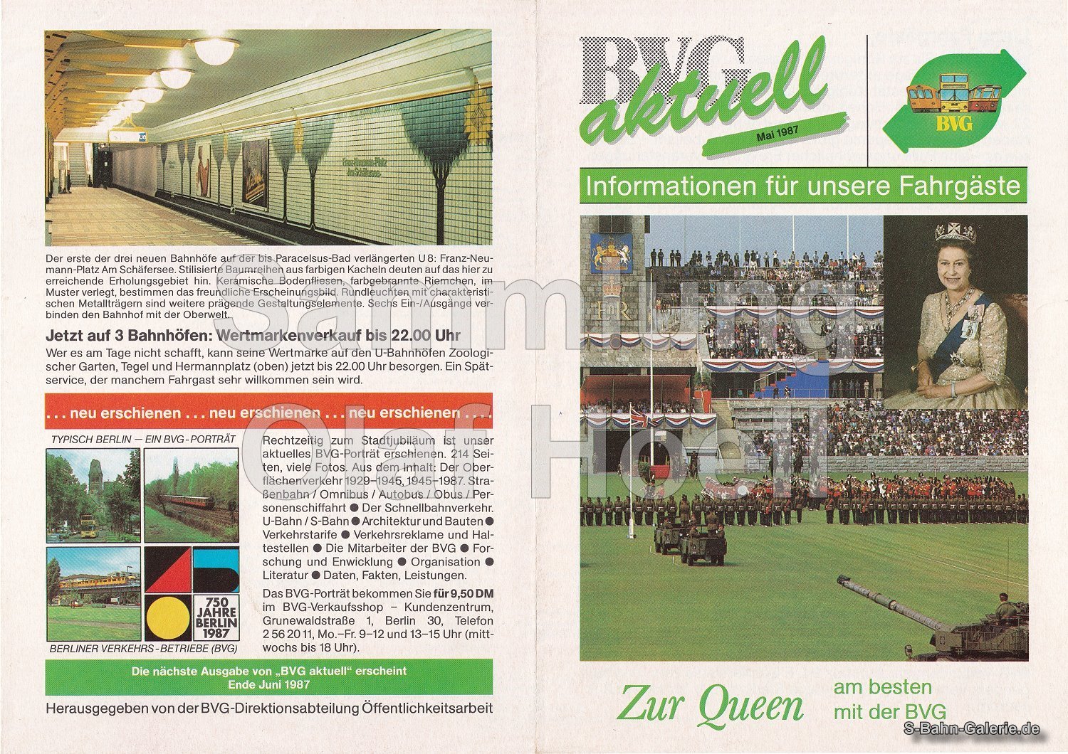 Sonderflyer zum Besuch der Queen Elisabeth II. - S-Bahn-Galerie.de Sonderflyer zum Besuch der Queen Elisabeth II. - S-Bahn-Galerie.de