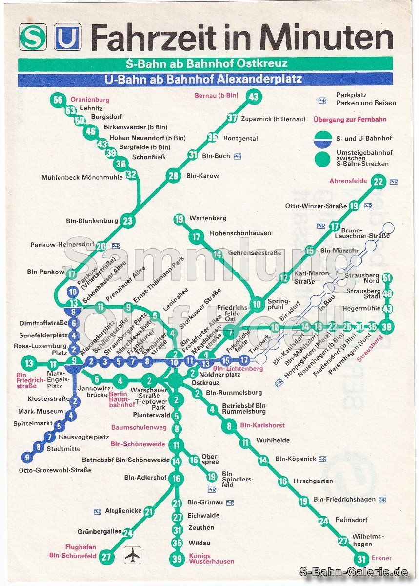 Netzplan der S-Bahn Berlin von 1987 - S-Bahn-Galerie.de Netzplan der S-Bahn Berlin von 1987 - S-Bahn-Galerie.de