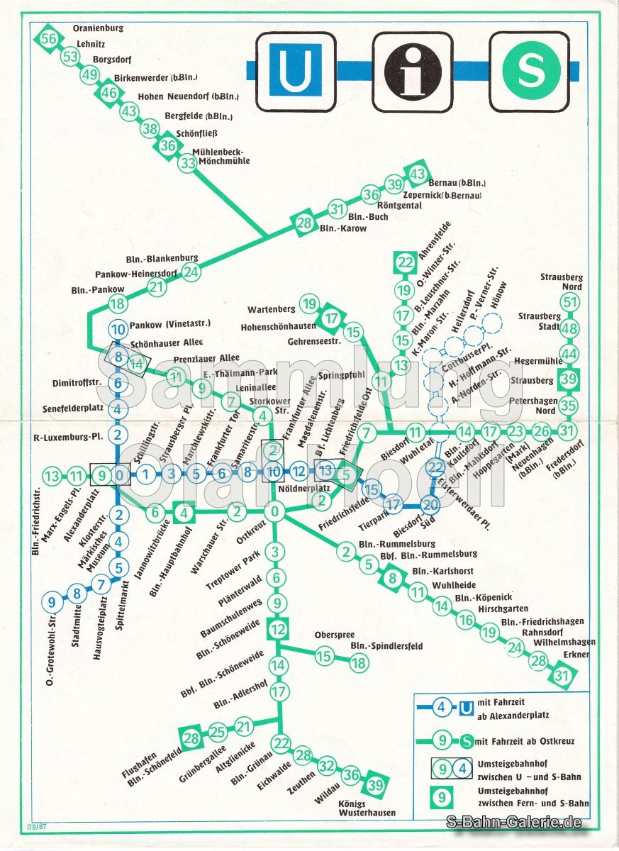 Netzplan der S- und U-Bahn Berlin - vom 01.07.1988 - S-Bahn-Galerie.de Netzplan der S- und U-Bahn Berlin - vom 01.07.1988 - S-Bahn-Galerie.de