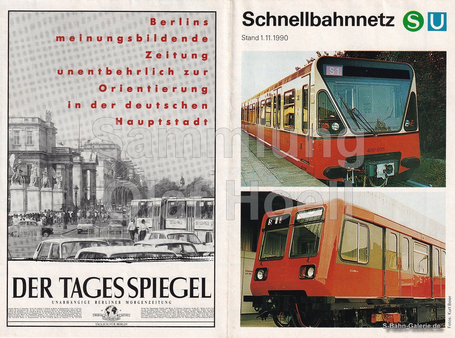 Netzplan der S-Bahn Berlin vom 01.11.1990 - S-Bahn-Galerie.de Netzplan der S-Bahn Berlin vom 01.11.1990 - S-Bahn-Galerie.de