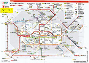 Netzplan der Berliner S-Bahn