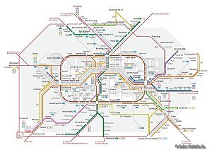 Netzplan der Berliner S-Bahn