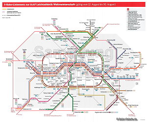 Netzplan der Berliner S-Bahn