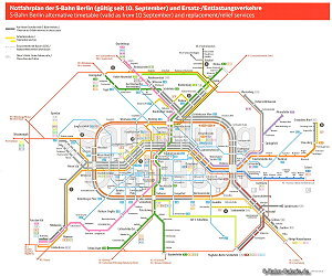 Netzplan der Berliner S-Bahn