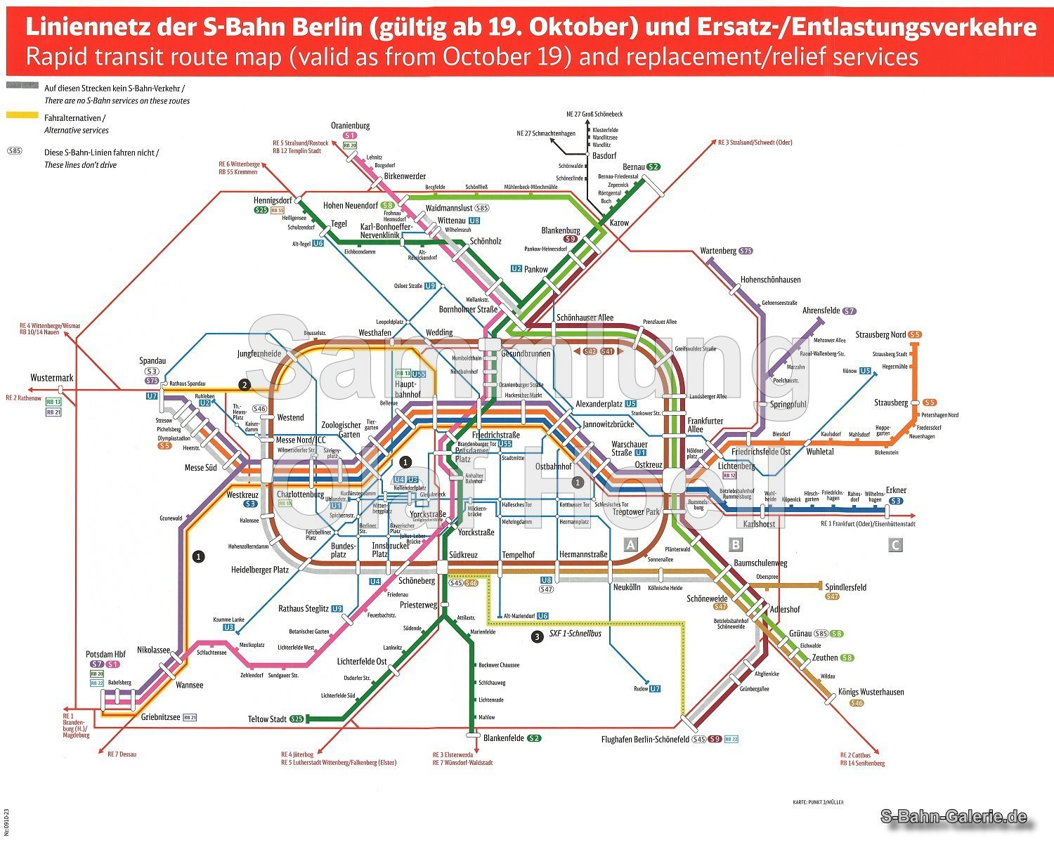 Netzplan der S-Bahn Berlin vom 19.10.2009 - S-Bahn-Galerie.de Netzplan der S-Bahn Berlin vom 19.10.2009 - S-Bahn-Galerie.de
