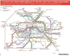 Netzplan der Berliner S-Bahn