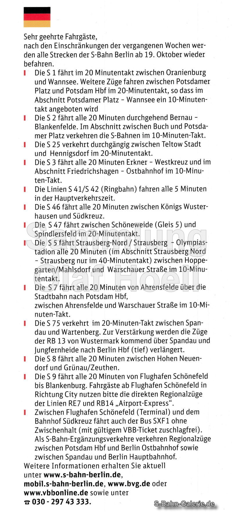 Netzplan der S-Bahn Berlin vom 19.10.2009 - S-Bahn-Galerie.de Netzplan der S-Bahn Berlin vom 19.10.2009 - S-Bahn-Galerie.de