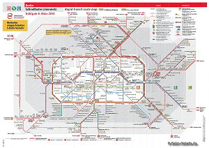 Netzplan der Berliner S-Bahn