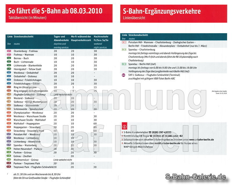 Netzplan der S-Bahn Berlin vom 08.03.2010 - S-Bahn-Galerie.de Netzplan der S-Bahn Berlin vom 08.03.2010 - S-Bahn-Galerie.de