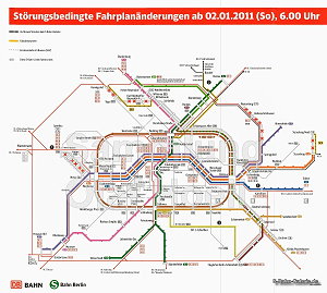 Netzplan der Berliner S-Bahn