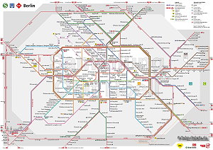 Netzplan der Berliner S-Bahn