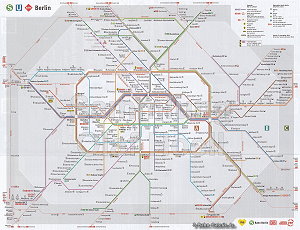 Netzplan der Berliner S-Bahn